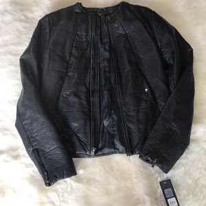 Truth of Touch Black Leather Jacket